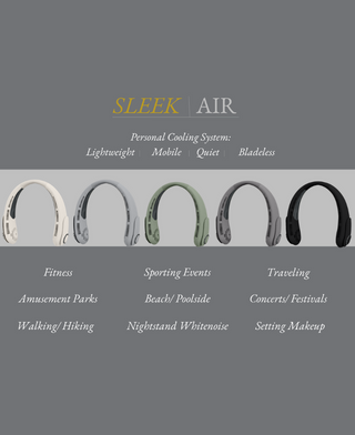 Sleek Air ™ - Peabody Hands-Free Three-Speed Neck Fan