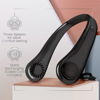 Slate Hands-Free Three-Speed Neck Fan