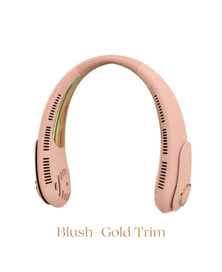 Sleek Air ™ - Blush Hands-Free Three-Speed Neck Fan