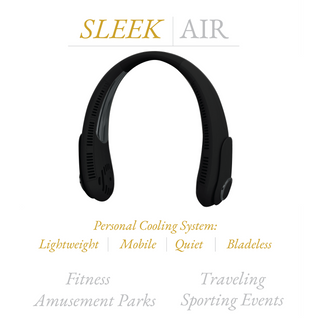 Sleek Air ™ - Carbon Hands-Free Three-Speed Neck Fan